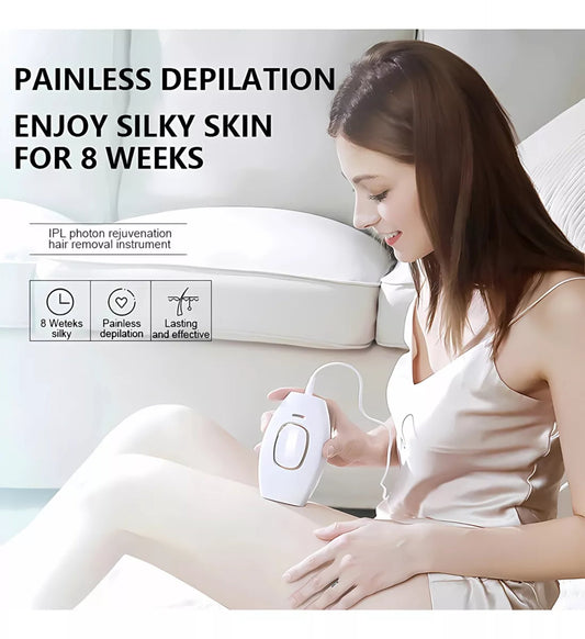 Depilador Laser Permanente Sin Dolor Profesional Blanco
