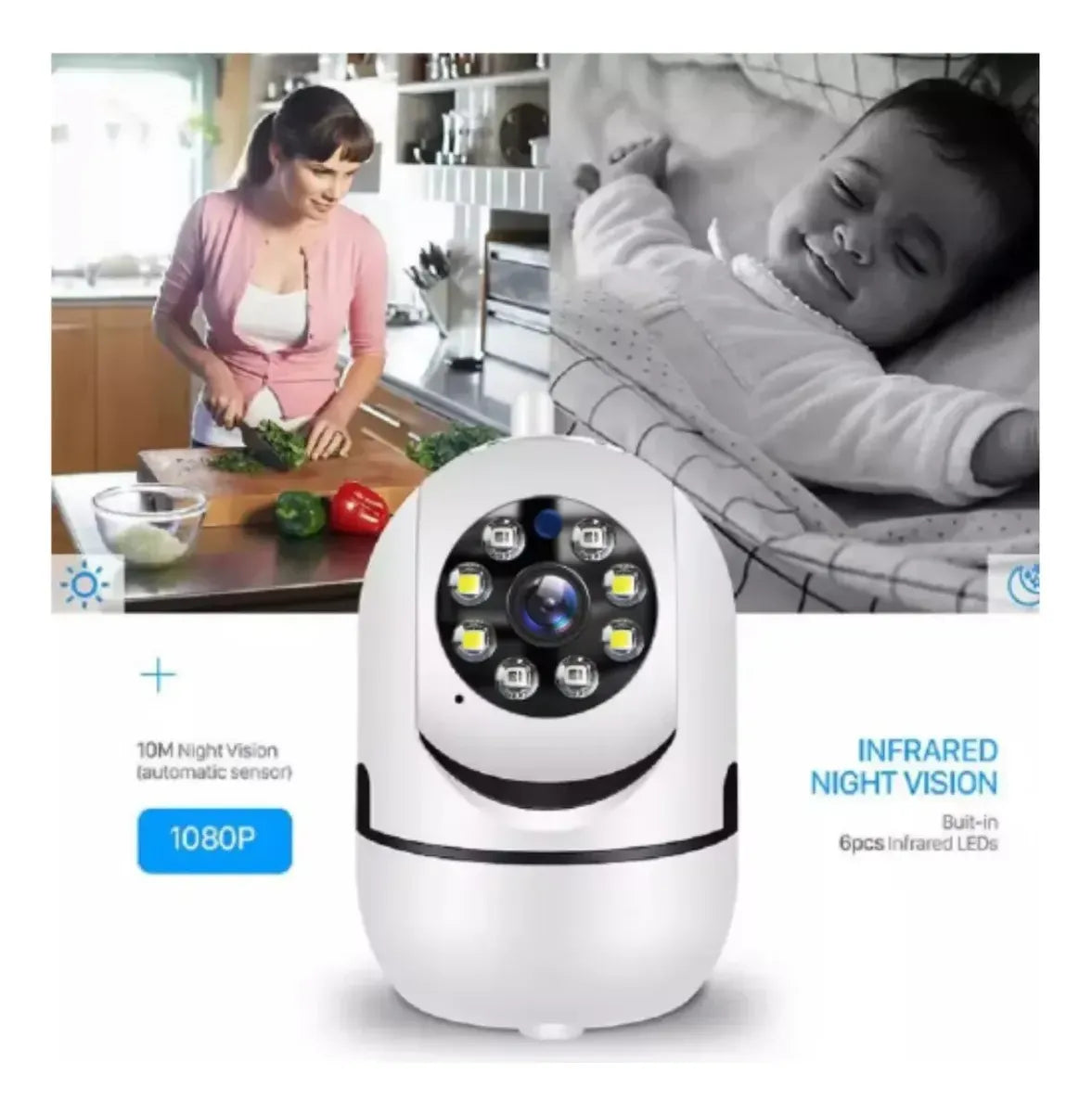 Monitor de Bebe con vision nocturna