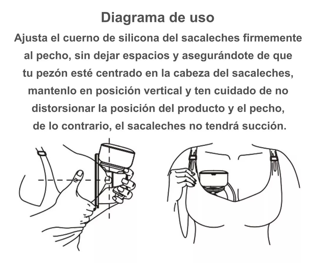Extractor de Leche Eléctrico Portátil para Bebe Manos Libres
