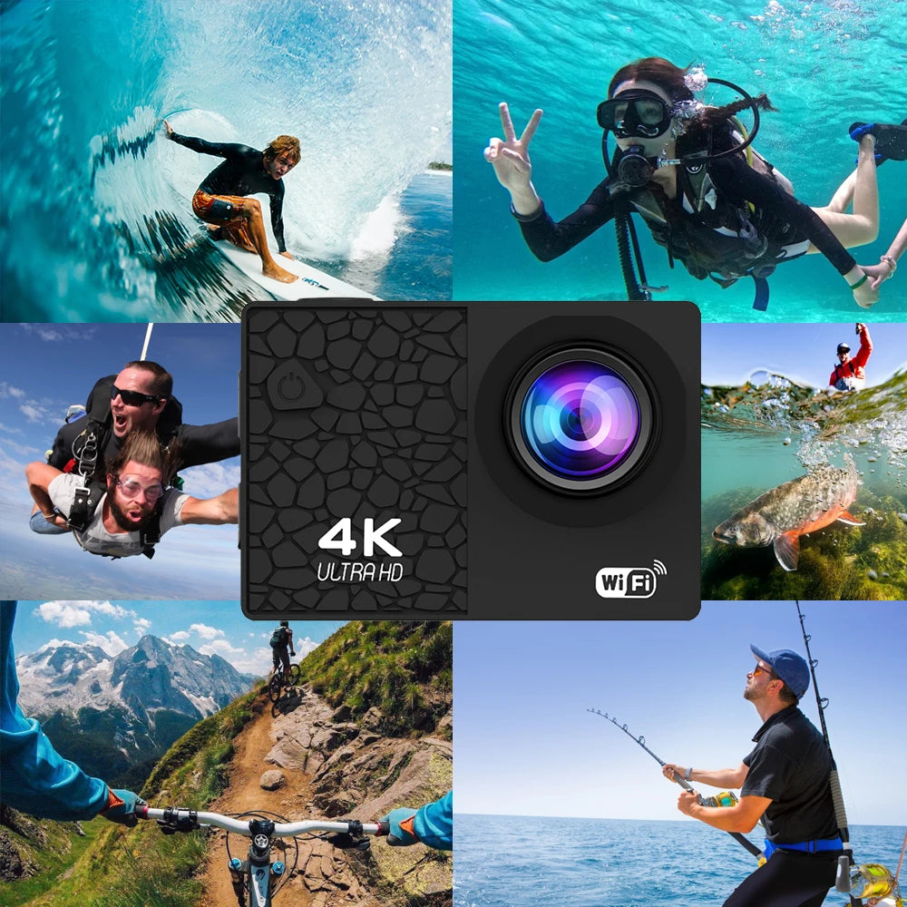 Camara Video Go Pro 4K de Acción Deporte Acuatico