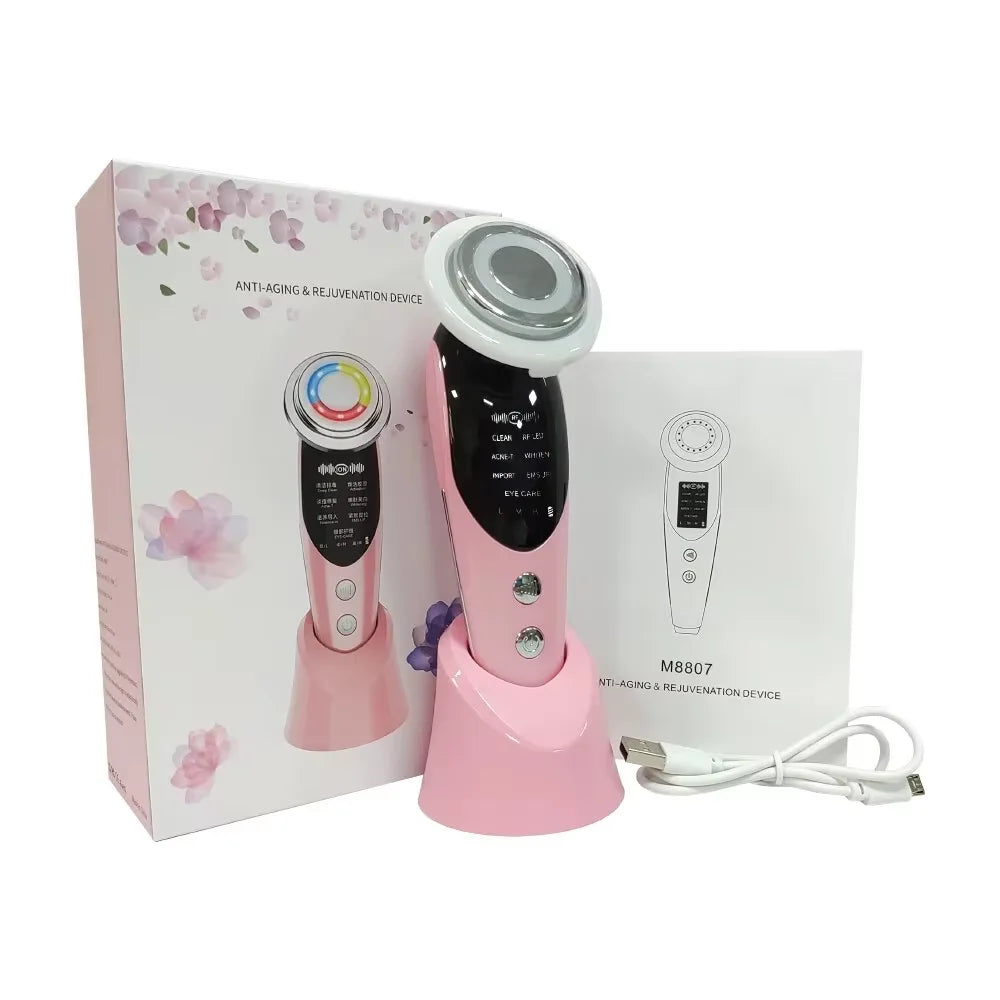 Dispositivo Facial 7 en 1, antiarrugas rejuvenece la piel