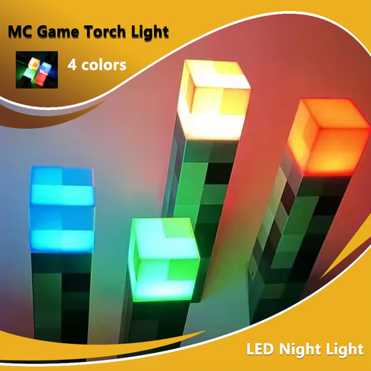 Antorcha  Minecraft recargable 4 colores