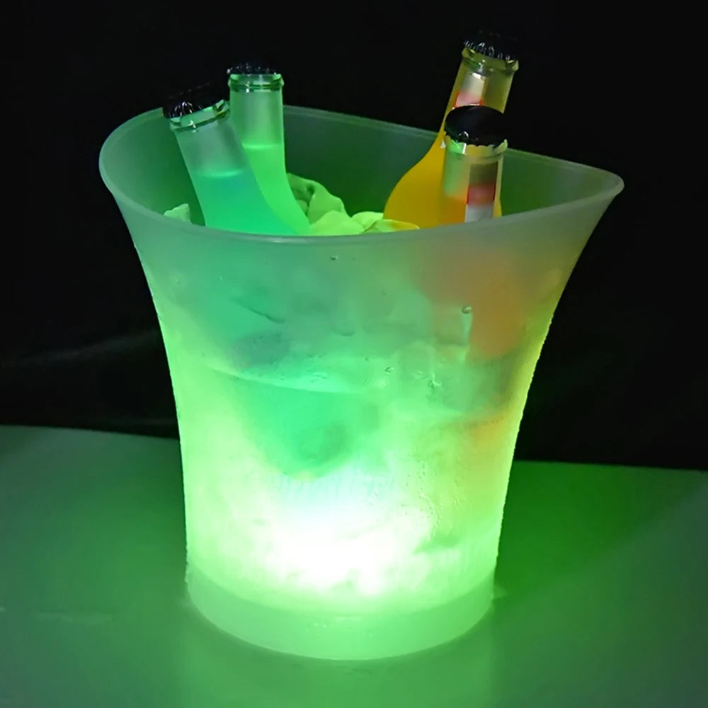 Cubo de Hielo Luminoso Hielera