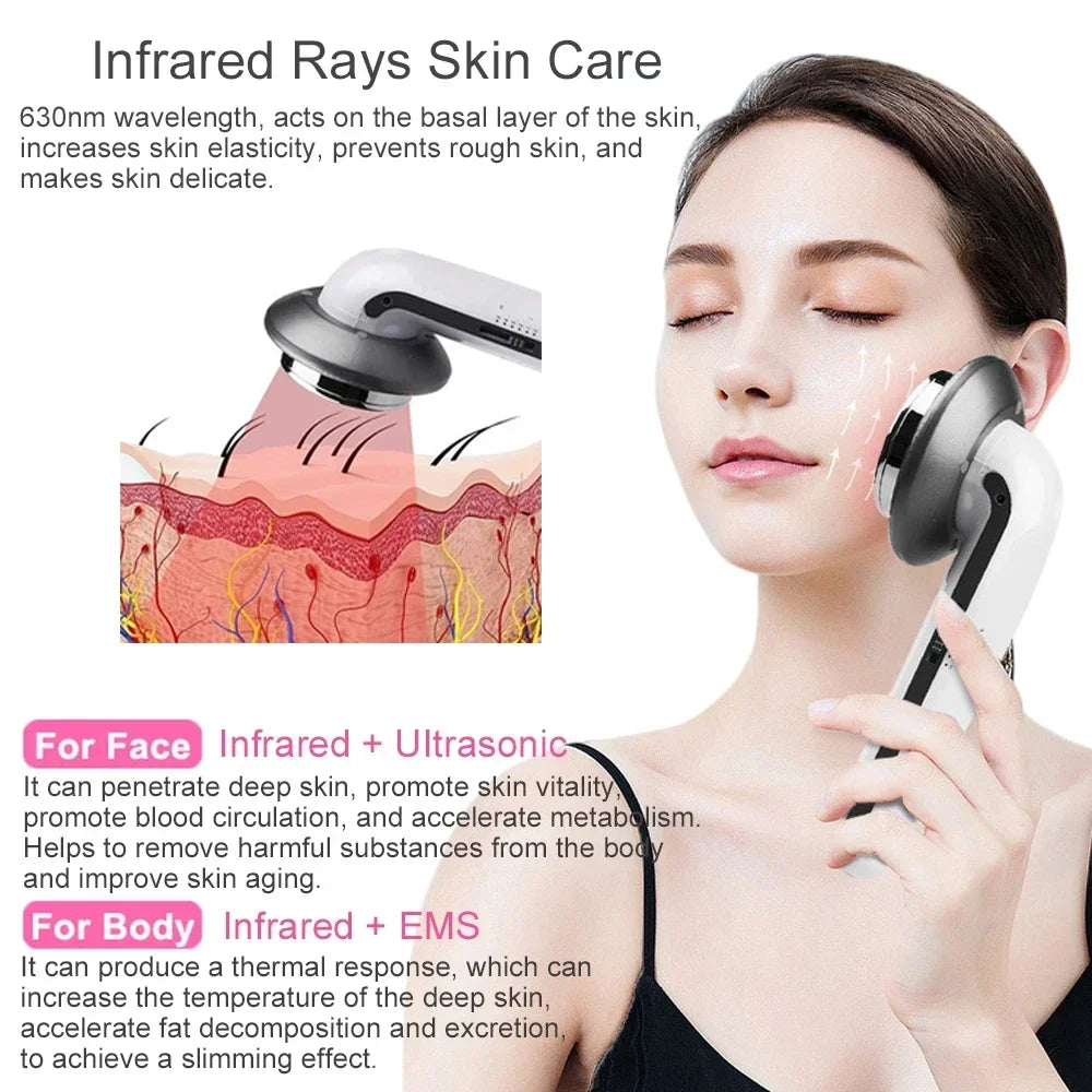 Cavitador 3 en 1 EMS reafirma tonifica y rejuvenece