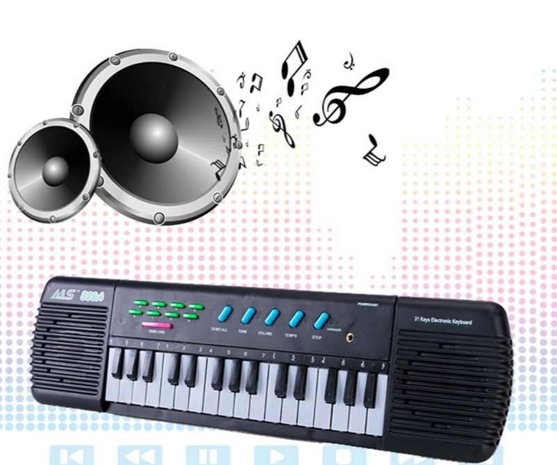 Mini Piano Electronico Para Niños 31 Teclas con Microfono