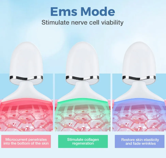 Masajeador RF led reductor de Arrugas y papada