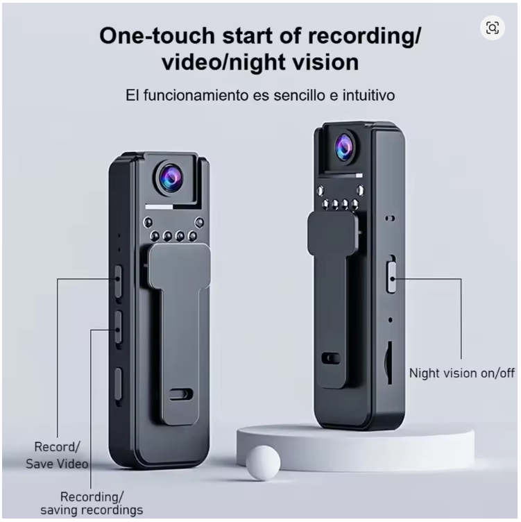 Camara Clip, Espia de Bolsillo, Graba todo sin que lo noten!!!