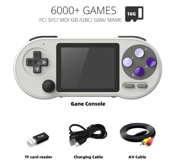 Consola de Videojuegos Portatil Data Frog SF2000, mas de 6 mil Juegos!!