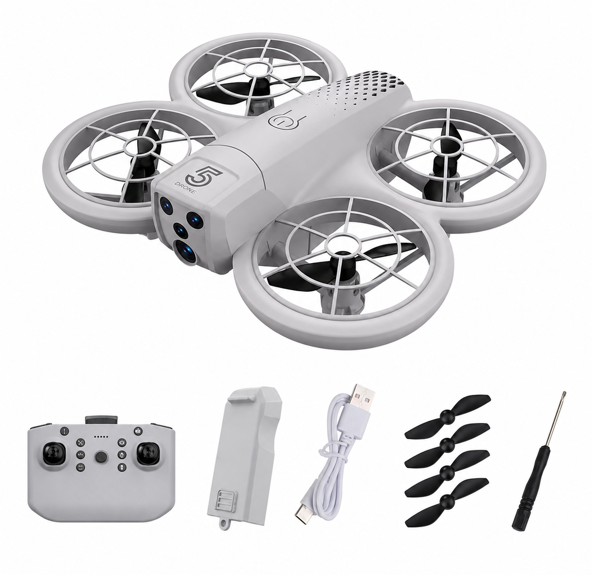 Mini Dron Semi Profesional Portatil CZ05 Ideal para principiantes Con Luces Led