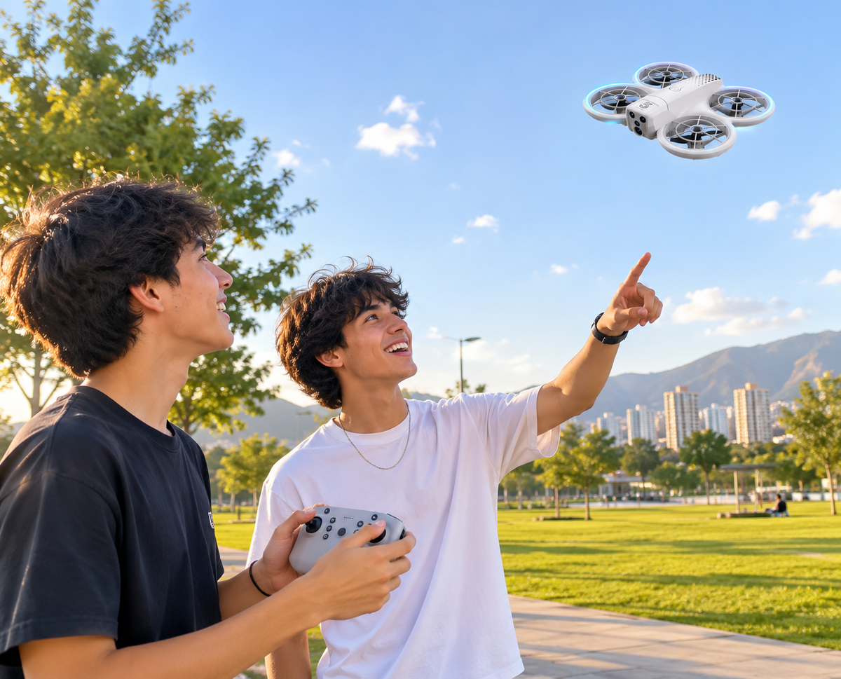 Mini Dron Semi Profesional Portatil CZ05 Ideal para principiantes Con Luces Led