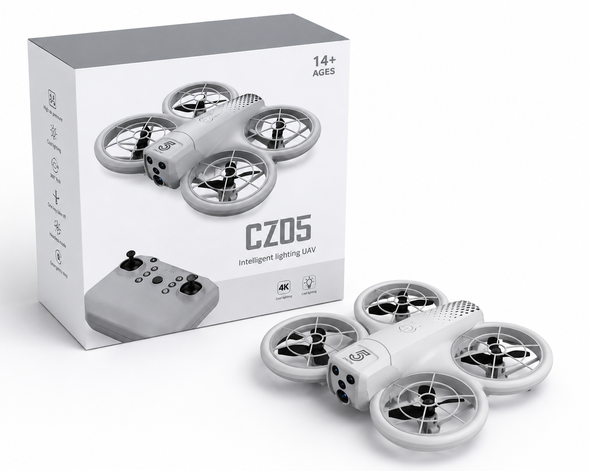 Mini Dron Semi Profesional Portatil CZ05 Ideal para principiantes Con Luces Led