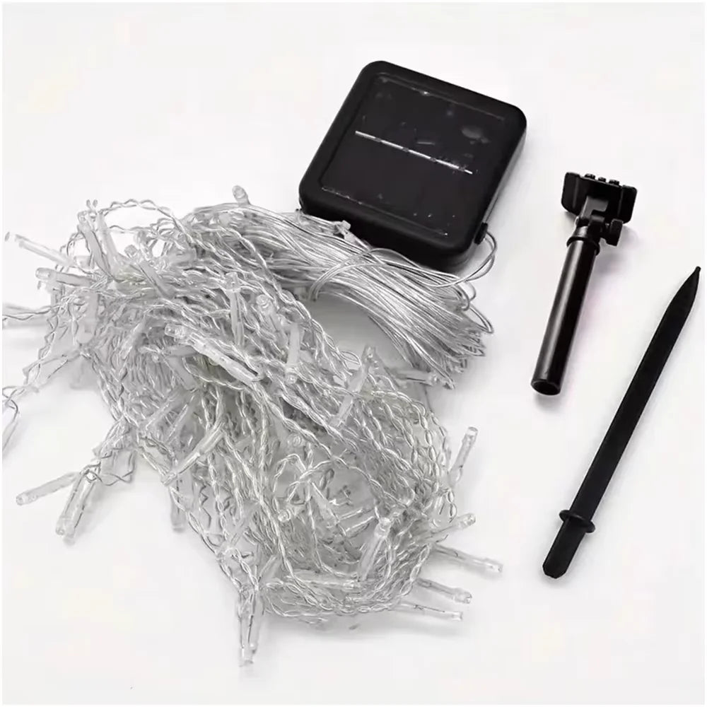 Luces de Navidad con Panel Solar 200 Focos Led