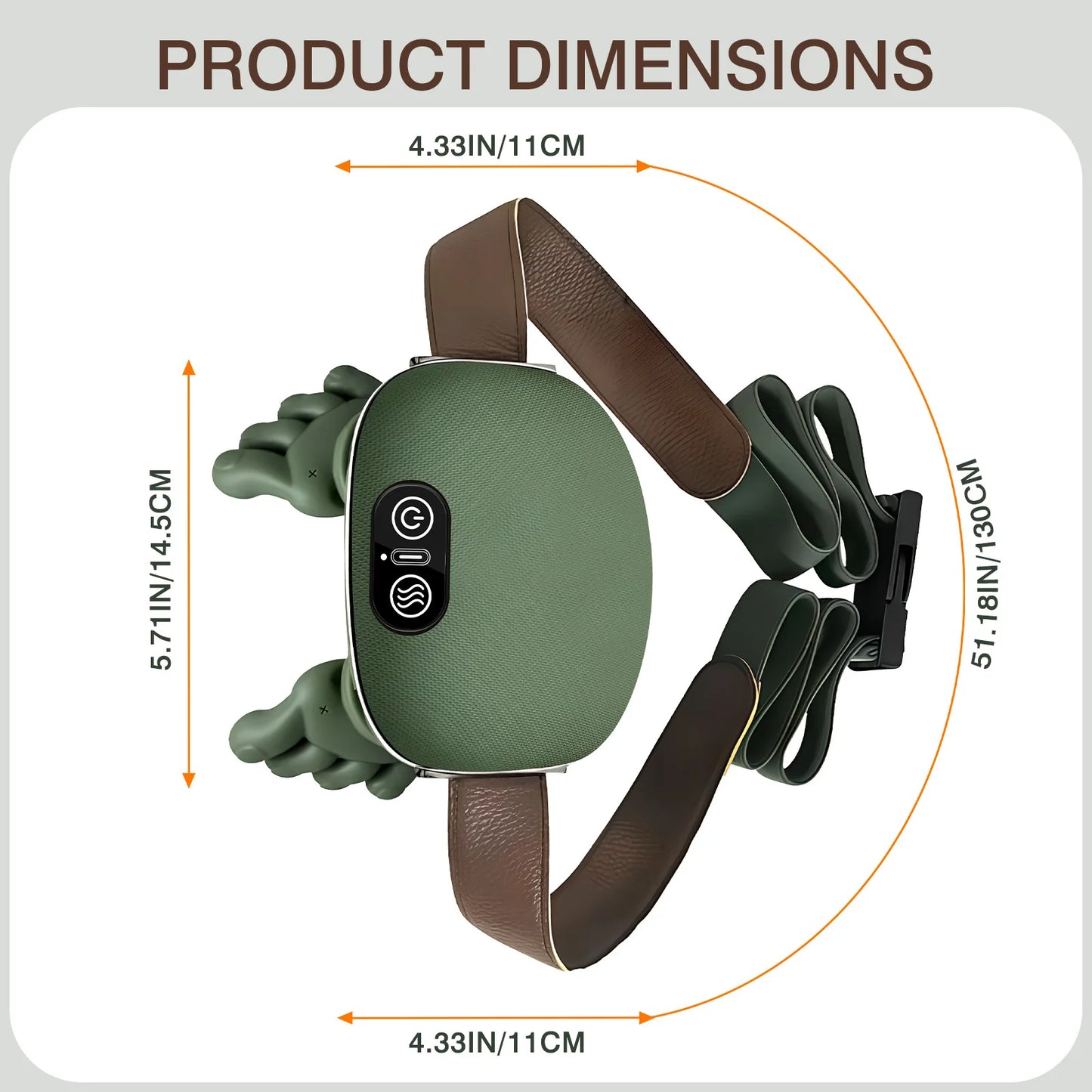 Masajeador De Cuello Infrarojo Manitos Biónico 4D Shiatsu