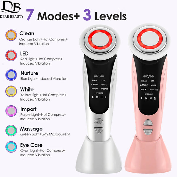 Masajeador Facial Iluminado