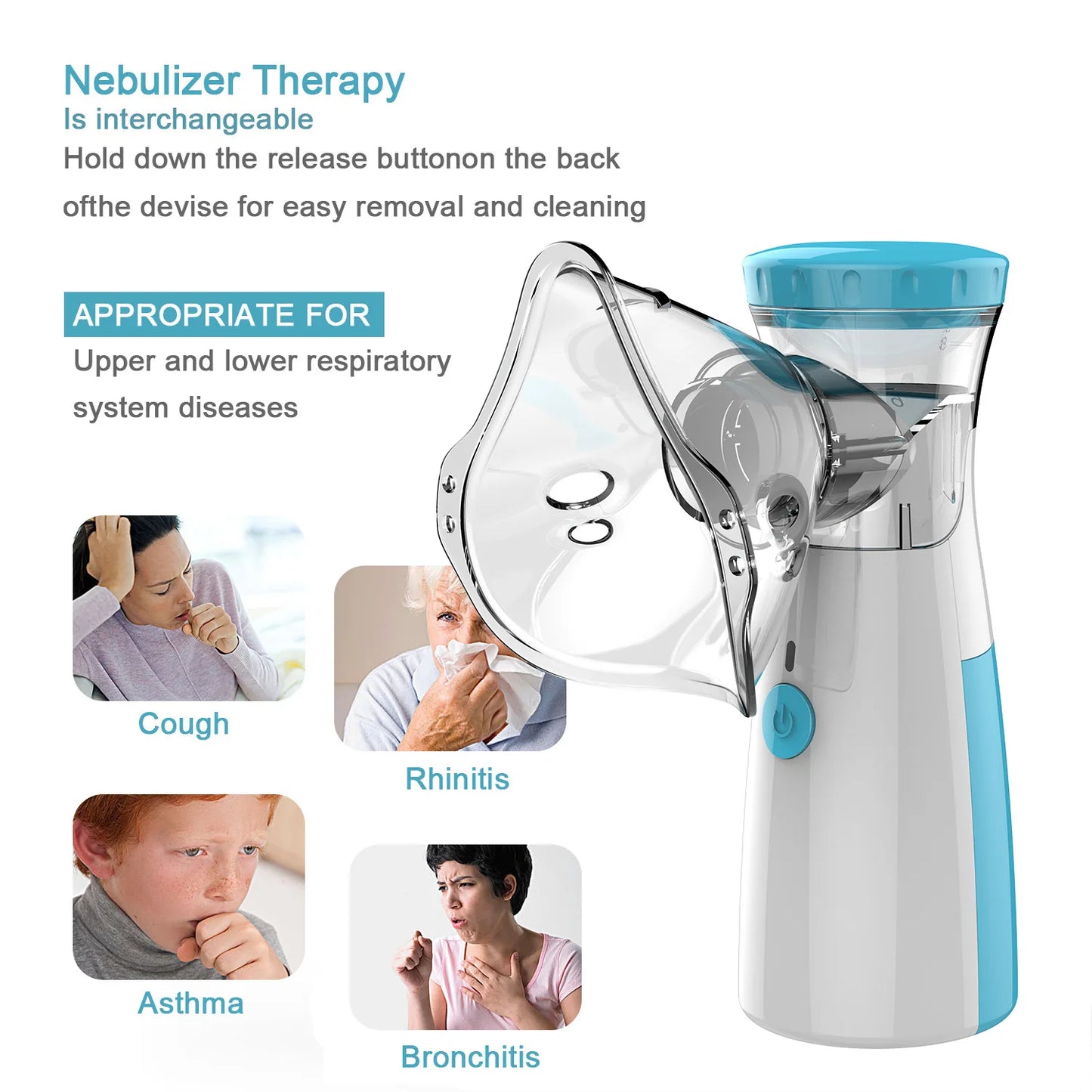 Inhalador Nebulizador Portátil Silencioso