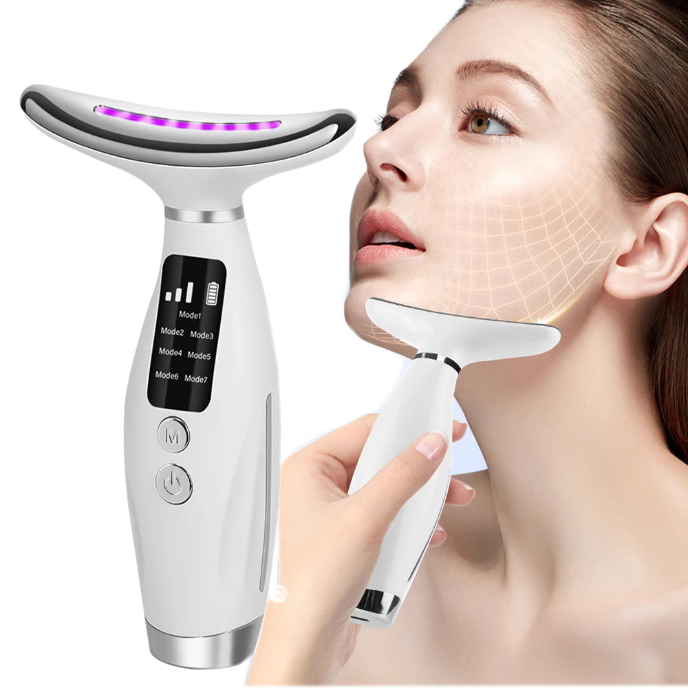 Masajeador Facial LED Cara y Cuello Reductor de Papada