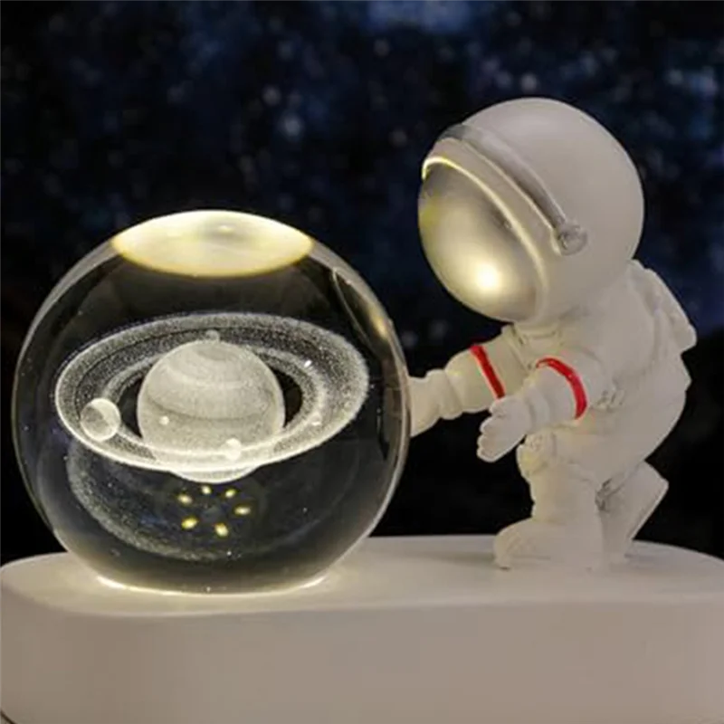 Lámpara Astronauta con Esfera 3D