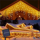 Luces de Navidad con Panel Solar 200 Focos Led