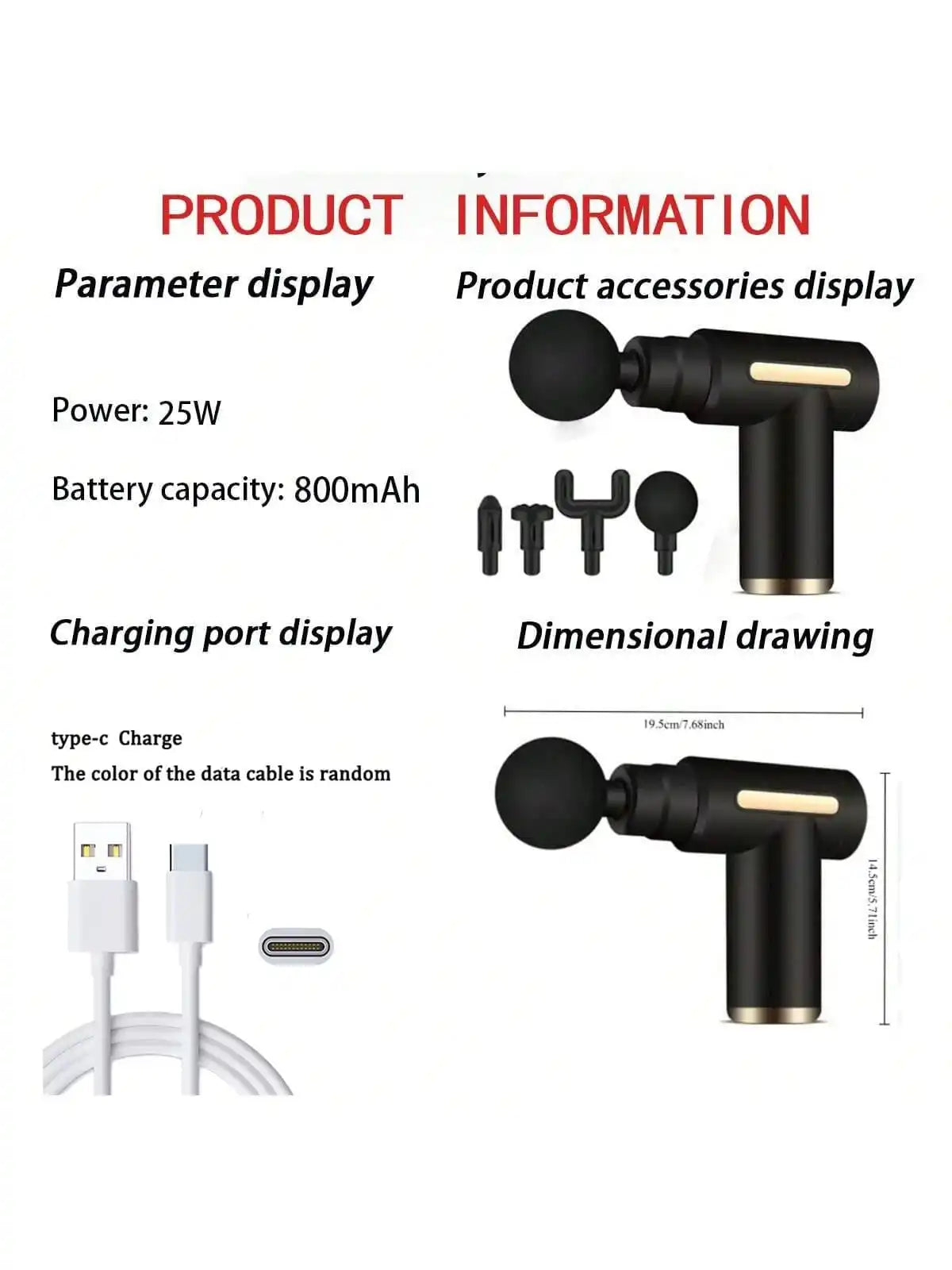 Pistola de Masaje RelaxPro Compacta